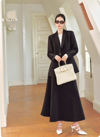 ORG真丝羊毛 通勤气质全开简约时尚显瘦百搭高级感一粒扣西装外套