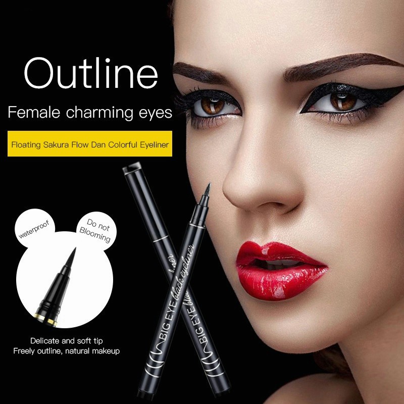 台湾现货免运 珂慕美妆店 眼线笔 眼线液 眼线 防水防汗眼线笔 不脱色不晕染眼线笔 速干眼线笔 新手眼线液笔 学生平价