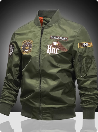 飞行员夹克外套男士春秋季薄款机车骑行服工装宽松刺绣潮牌棒球服