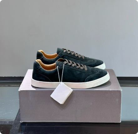 欧洲站2025新款男鞋潮牌磨砂皮休闲小白鞋高级感男士运动低帮板鞋